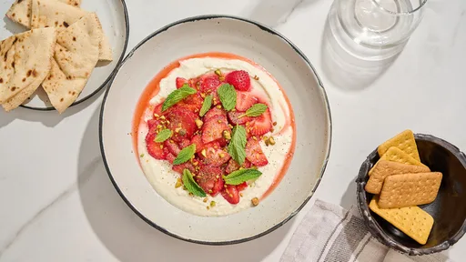 Balsamic Strawberry Whipped Feta Recipe