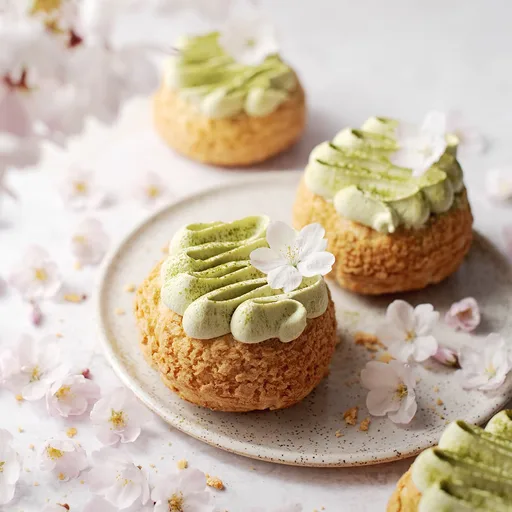 Matcha Cream Puffs