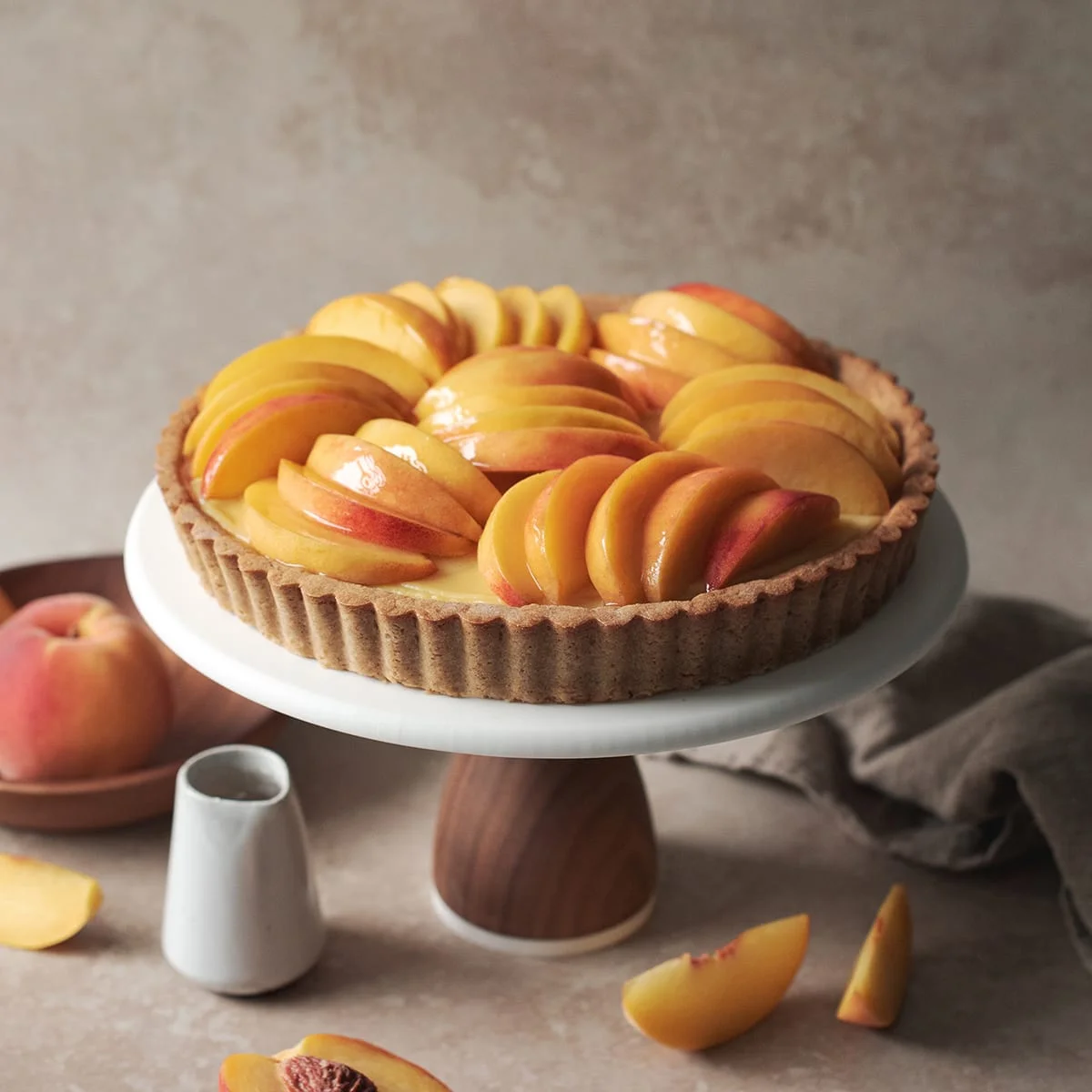 Peach Custard Tart