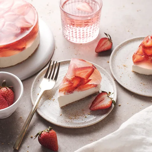 Strawberry Jelly Cheesecake