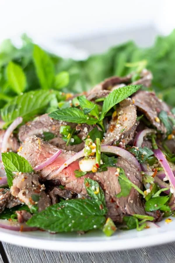 Neu Nam Tok- Thai Beef Waterfall Salad Recipe