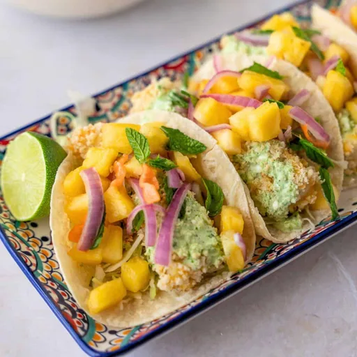 Tacos de pescado con Panko al horno