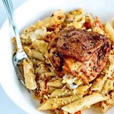 Chili-Lime Cream Sauce Pasta with Peri Peri Chicken
