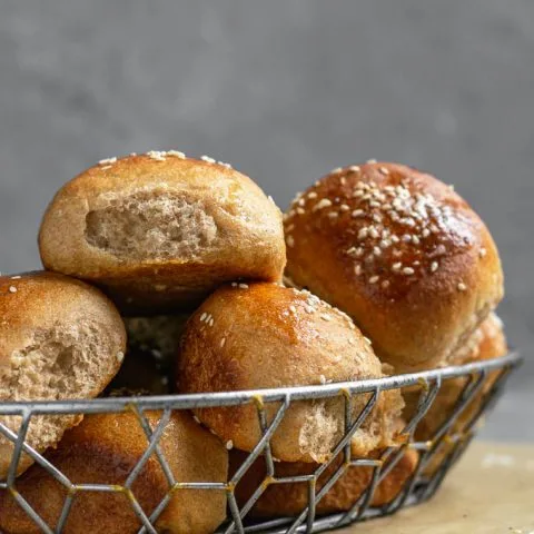 Soft Whole Wheat Dinner Rolls