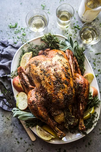 Easy Roasted Turkey with Herb Butter