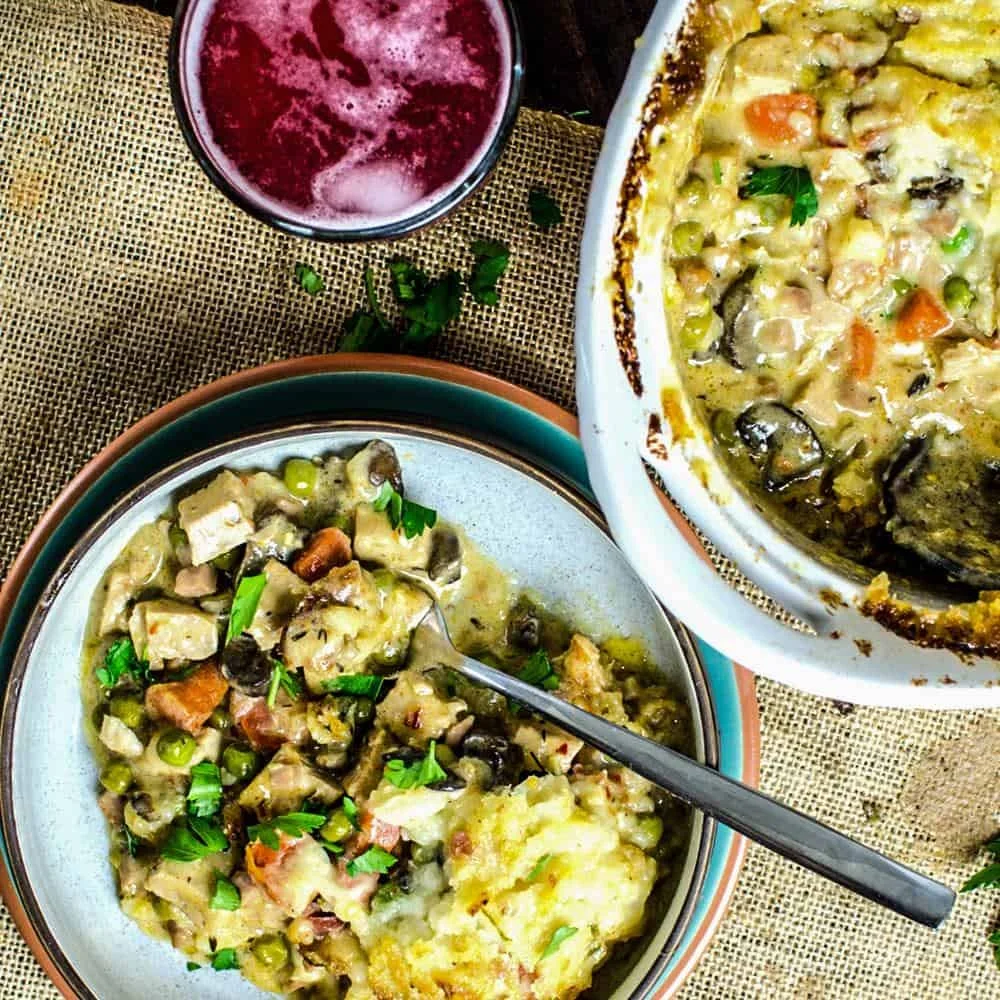 Creamy Turkey Shepherd's Pie with Bacon
