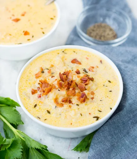 Soupe de chou-fleur à l’Instant Pot (vidéo étape par étape à la fin de la recette)