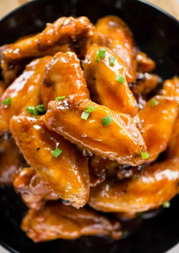 Alitas de pollo crujientes agridulces