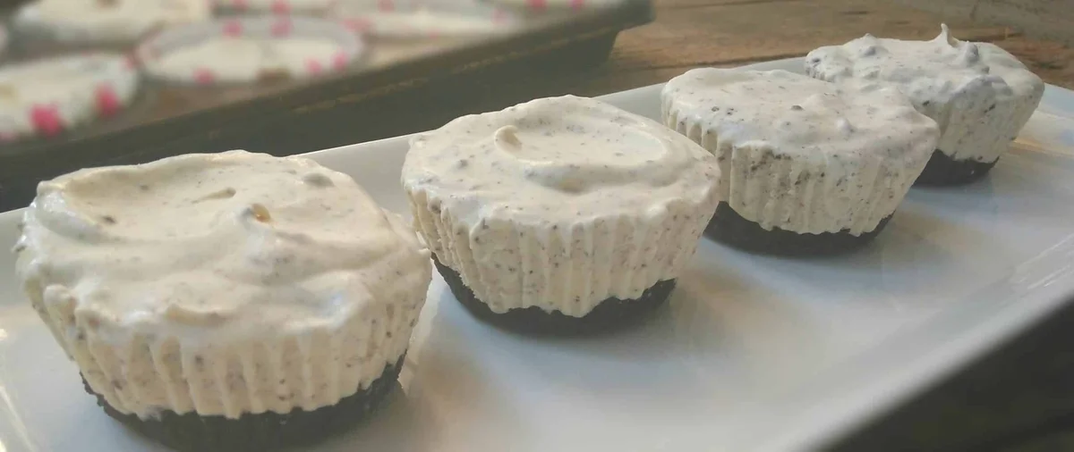 Minipies helados de galletas y crema