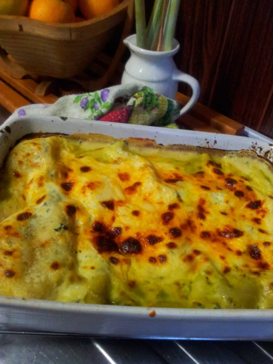 SPINACH AND MUSHROOM LASAGNE