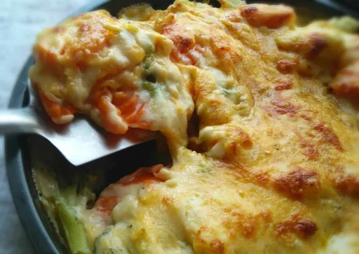 Three Cheese Vegetable Bake