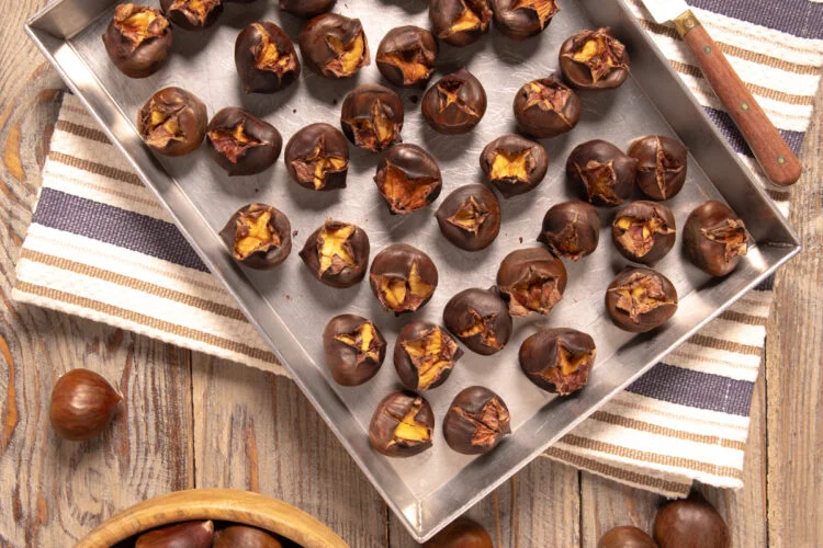 Oven-roasted chestnuts