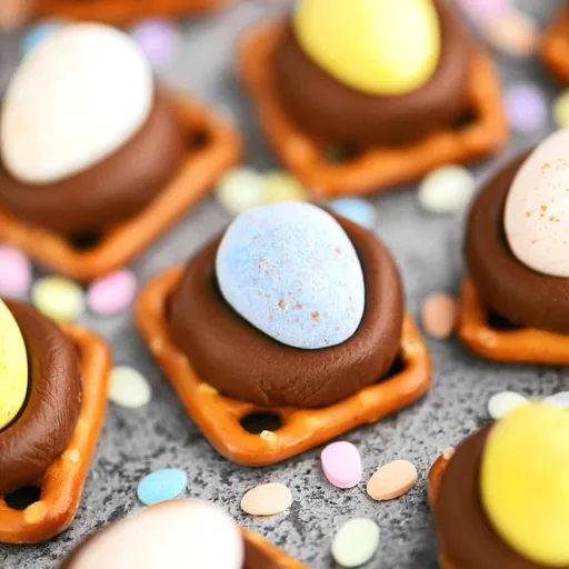 Mini Eggs Pretzel Bites