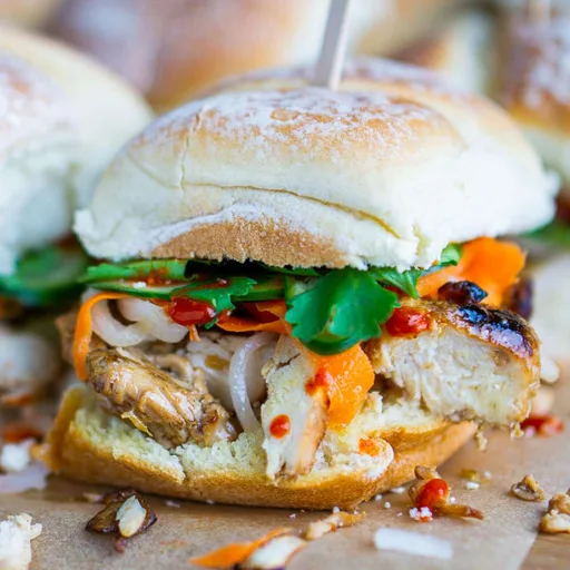 Chicken Banh Mi Sliders