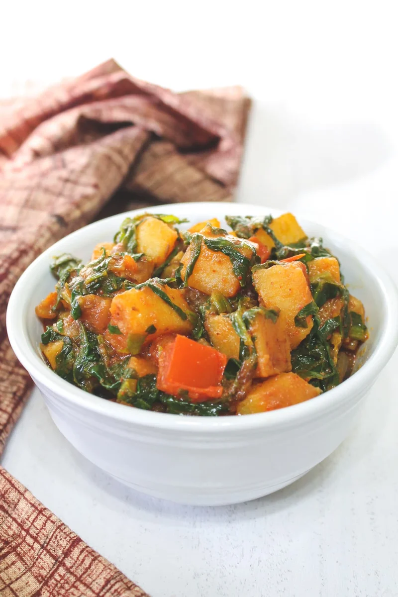 Palak Sabzi (With Potatoes)