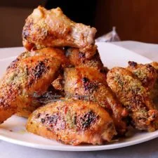Garlic Butter Herbed Crispy Oven Fried Wings (with Instant Pot Directions too!)