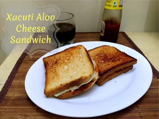 Xacuti Aloo Cheese Sandwich ~ A to Z Indian Breakfast Dishes