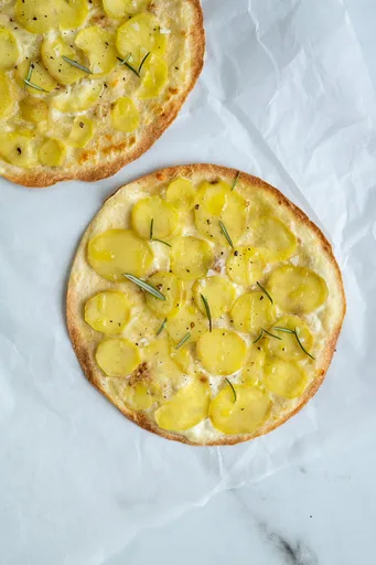 Tortillapizza med kartoffel