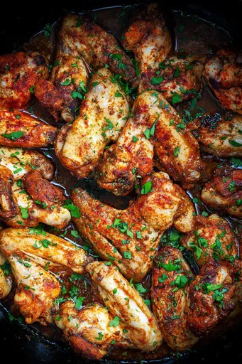 Alitas de pollo en olla de cocción lenta