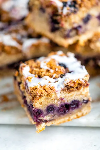 Blueberry Sourdough Discard Coffee Cake
