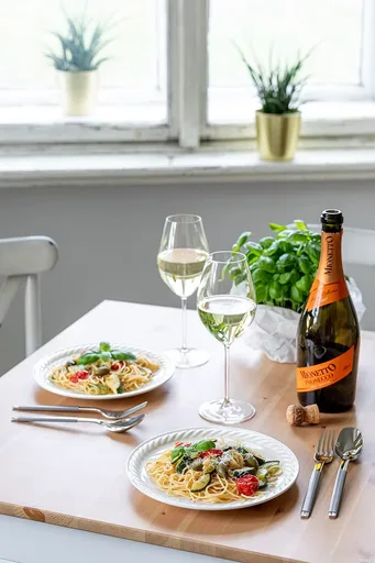Pasta con Verduras y Salsa de Vino Blanco