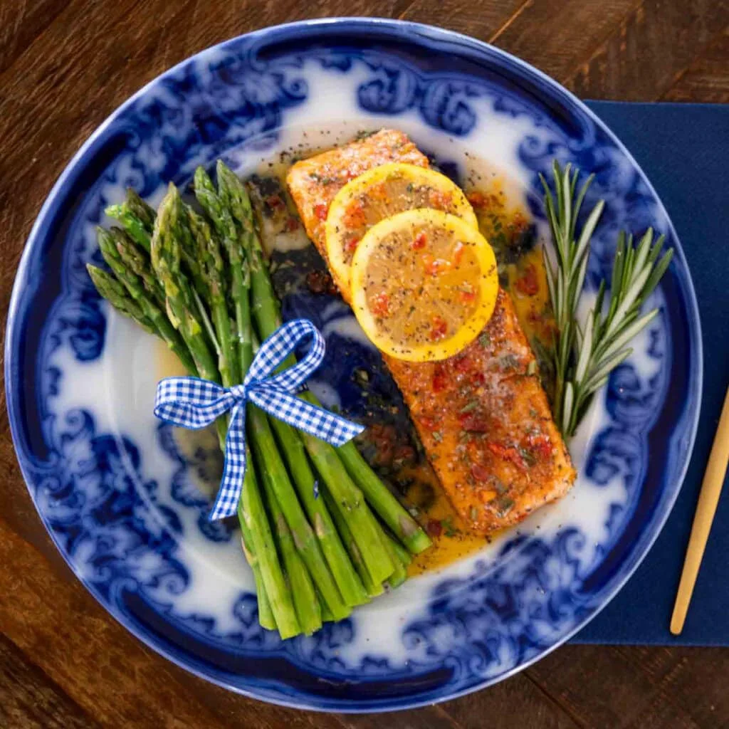 Italian Garlic Butter Pan-Seared Salmon