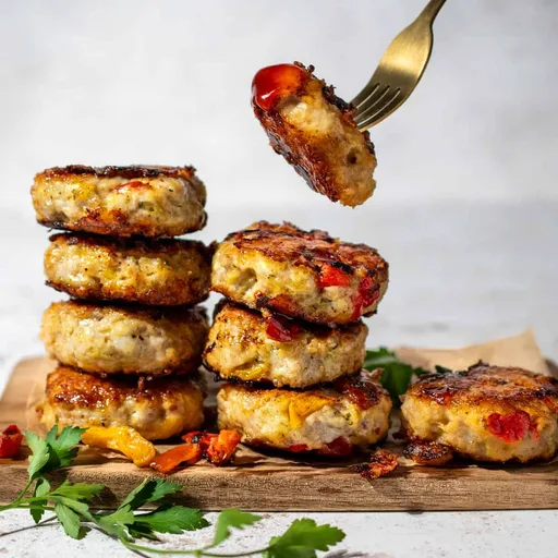 Cheesy Chicken Rissoles