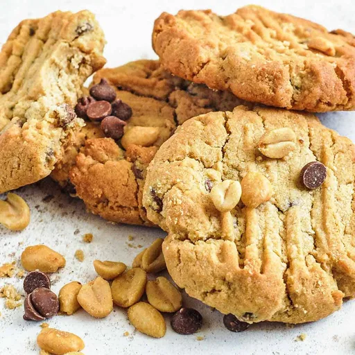 Old Fashioned Peanut Butter Cookies (eggless)
