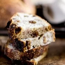 Country Sourdough Bread with Walnuts & Raisins
