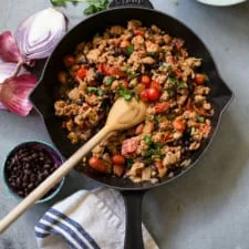 Pollo a la sartén mexicano en 20 minutos