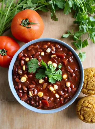 Vegan Instant Pot Black Bean Chili