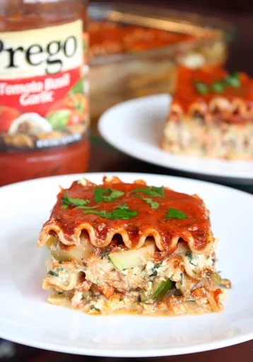 Receta de lasaña de verduras vegana