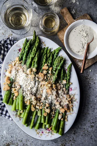 Asparagus Caesar Salad