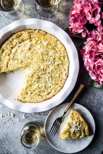 Quiche baja en hidratos cacio e pepe