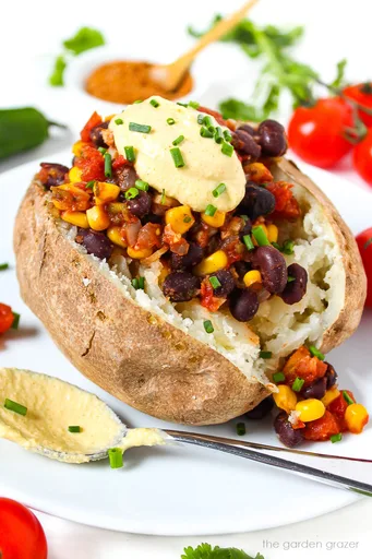 Mexican Fiesta Baked Potato (Vegan!)