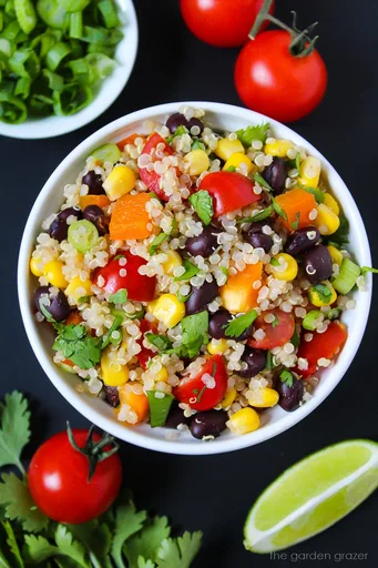 Mexican Quinoa Salad with Cumin-Lime Dressing