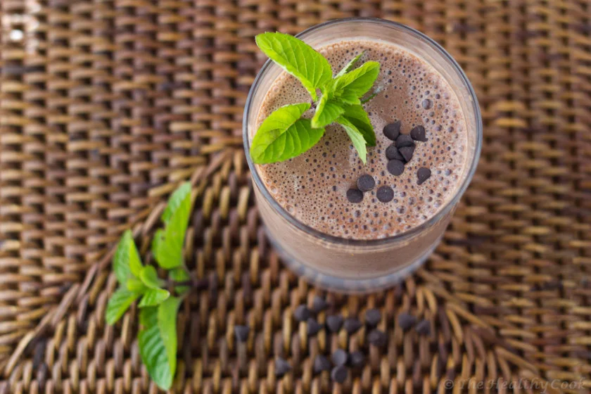 Guilt-free chocolate smoothie