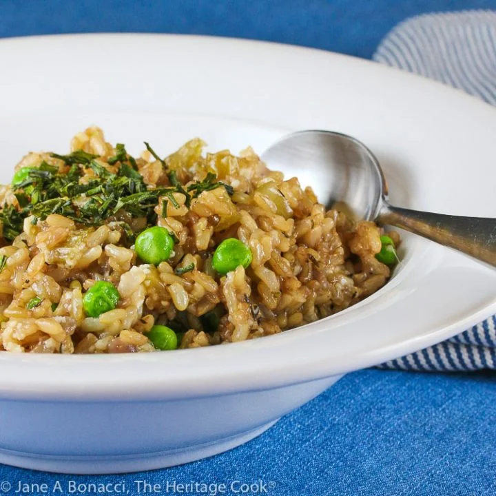 Creamy Parmesan Brown Rice - Instant Pot (GF)