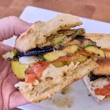 Ultimate Grilled Squash, Eggplant & Tomato Sandwich