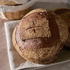 Scalded Buckwheat and Malt Sourdough Bread