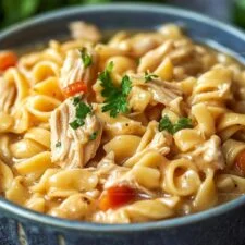 Good Gravy Crock Pot Chicken Noodles Recipe