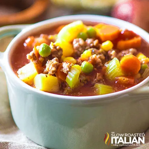 Sausage Soup in the Crock Pot (with Veggies!)