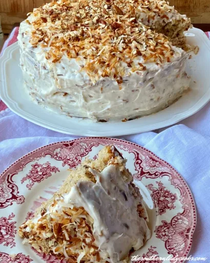 Butter Pecan Coconut Cake
