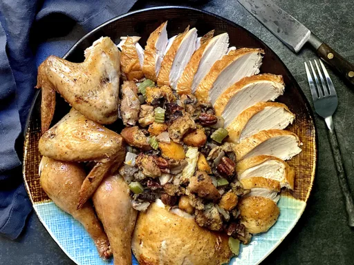 Pavo con relleno