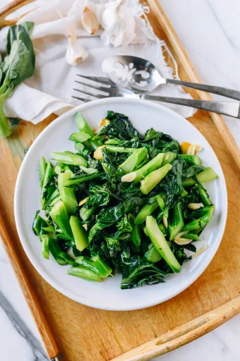 Salteado de brócoli chino