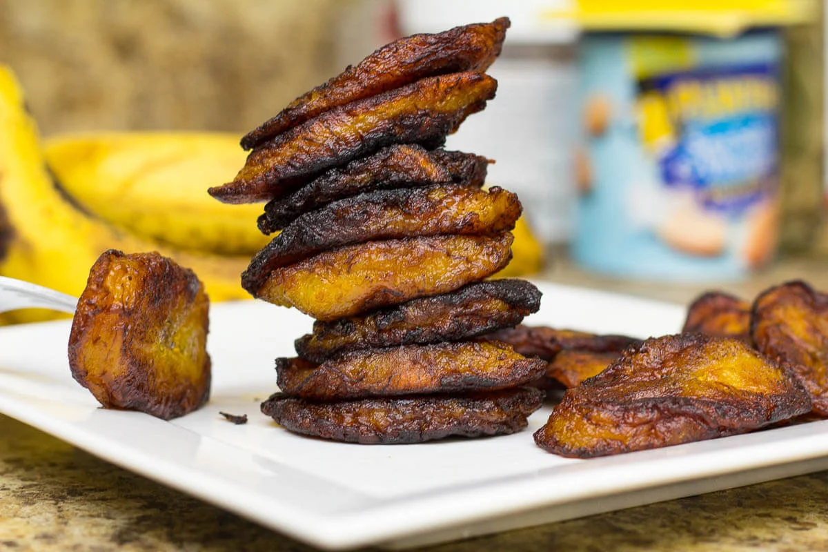 Pan fried ripe plantains