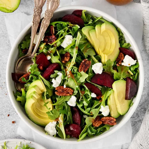 Ensalada de rúcula y remolacha