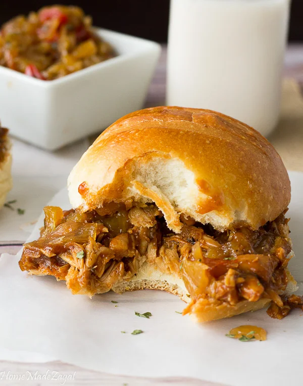 Pulled Jerk Chicken Sandwich