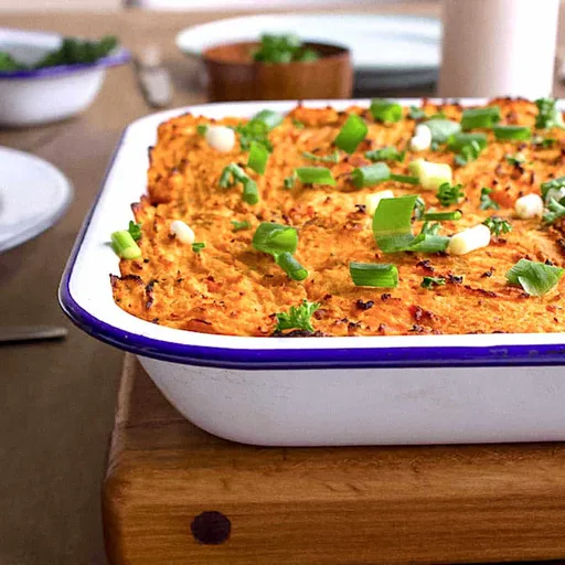 Vegan Shepherd’s Pie with Sweet Potato