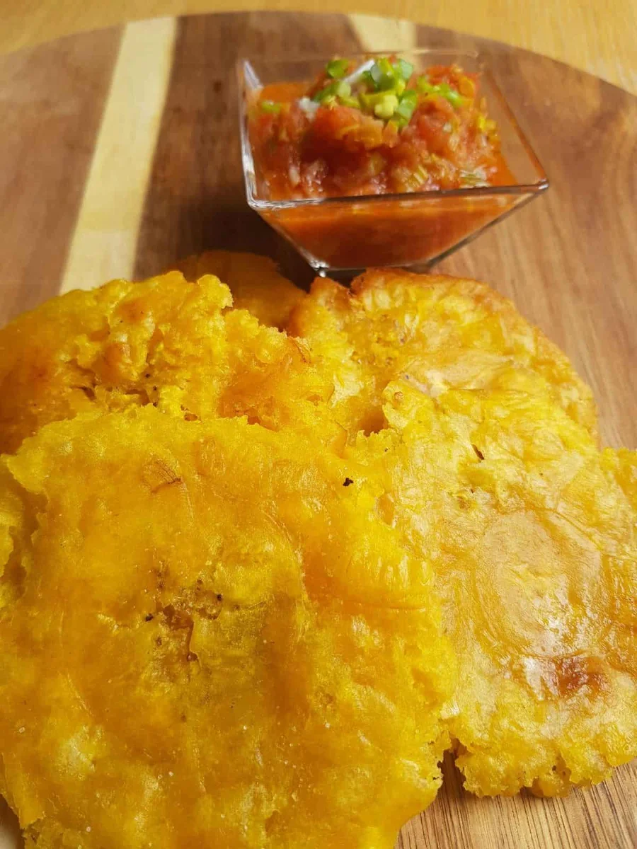 Patacones (Fried Green Plantains)